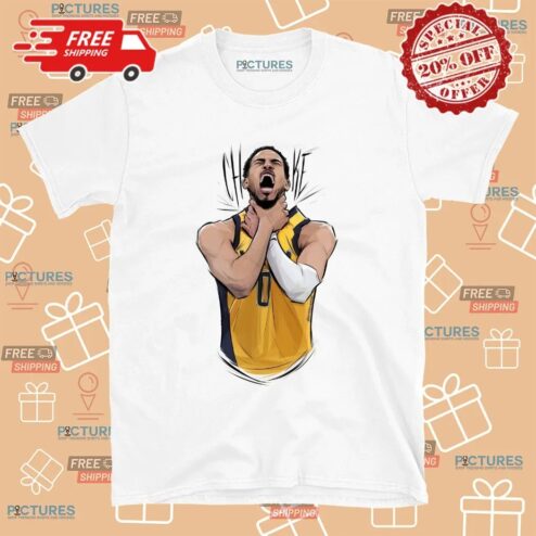 Tyrese Haliburton Pacers Basketball Choke Graphic T Shirt