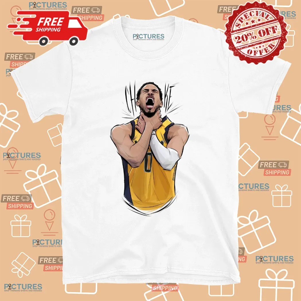 Tyrese Haliburton Pacers Basketball Choke Graphic T Shirt