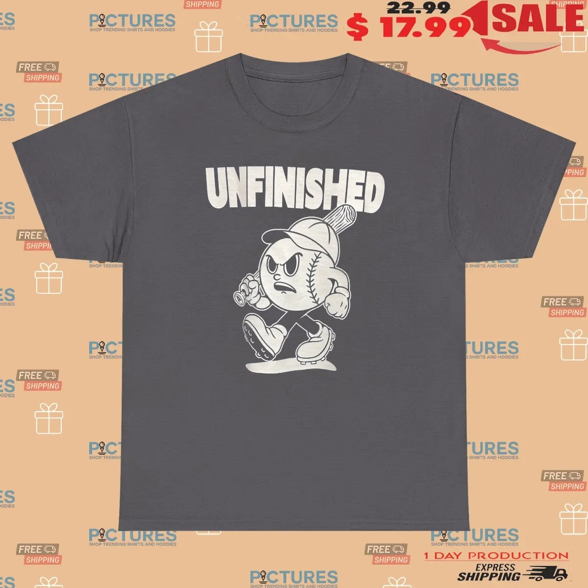 Unfinished Angry Baseball Mascot T Shirt