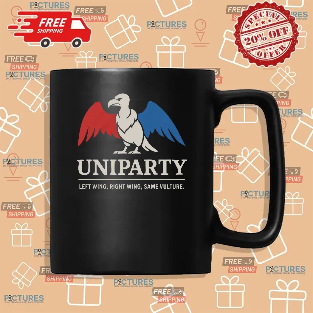 Uniparty Political Satire Left Wing Right Wing Same Vulture T Shirt Uniparty Political Satire Left Wing Right Wing Same Vulture T Shirt