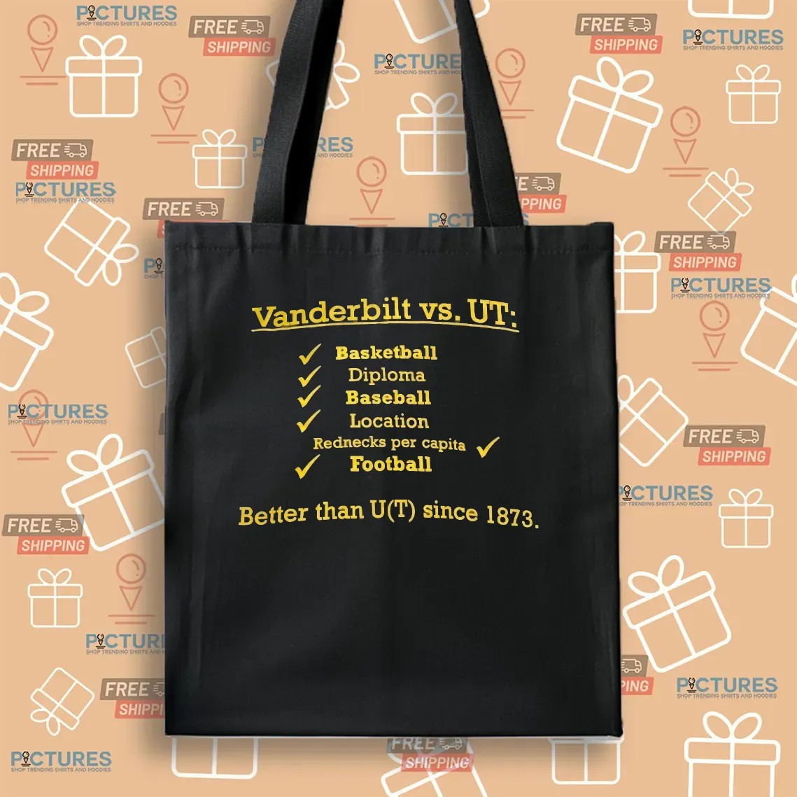 Vanderbilt Vs Ut Basketball Diploma Baseball Location Rednecks Football T Shirt