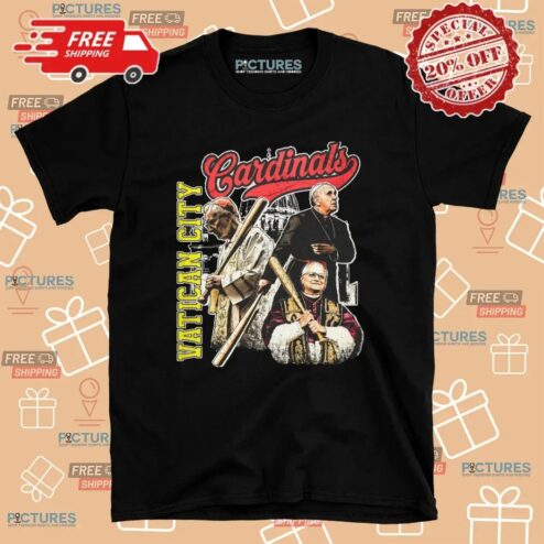 Vatican City Cardinals Pope Satirical Catholic Baseball T Shirt