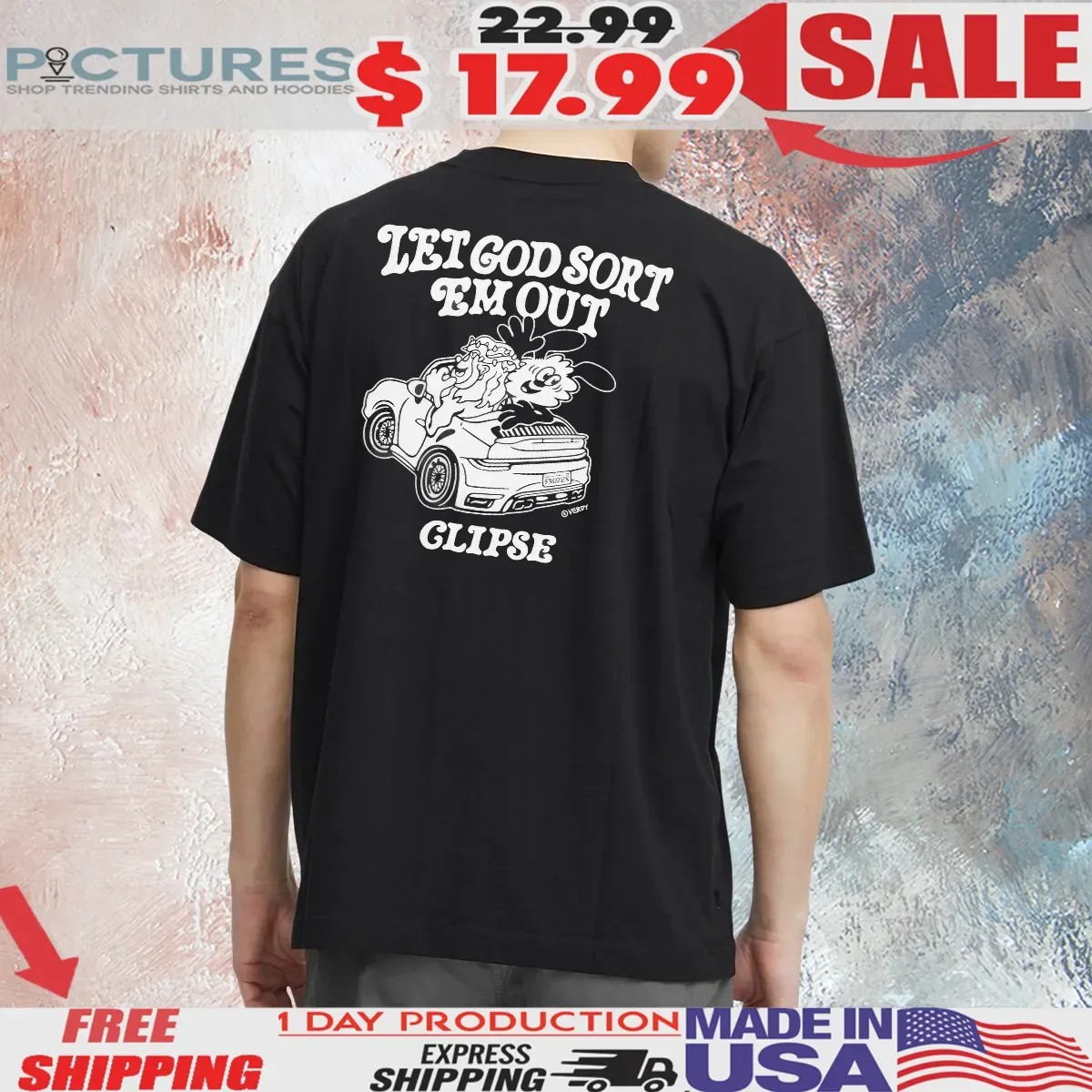 Verdy Clipse Let God Sort Em Out Graphic T Shirt