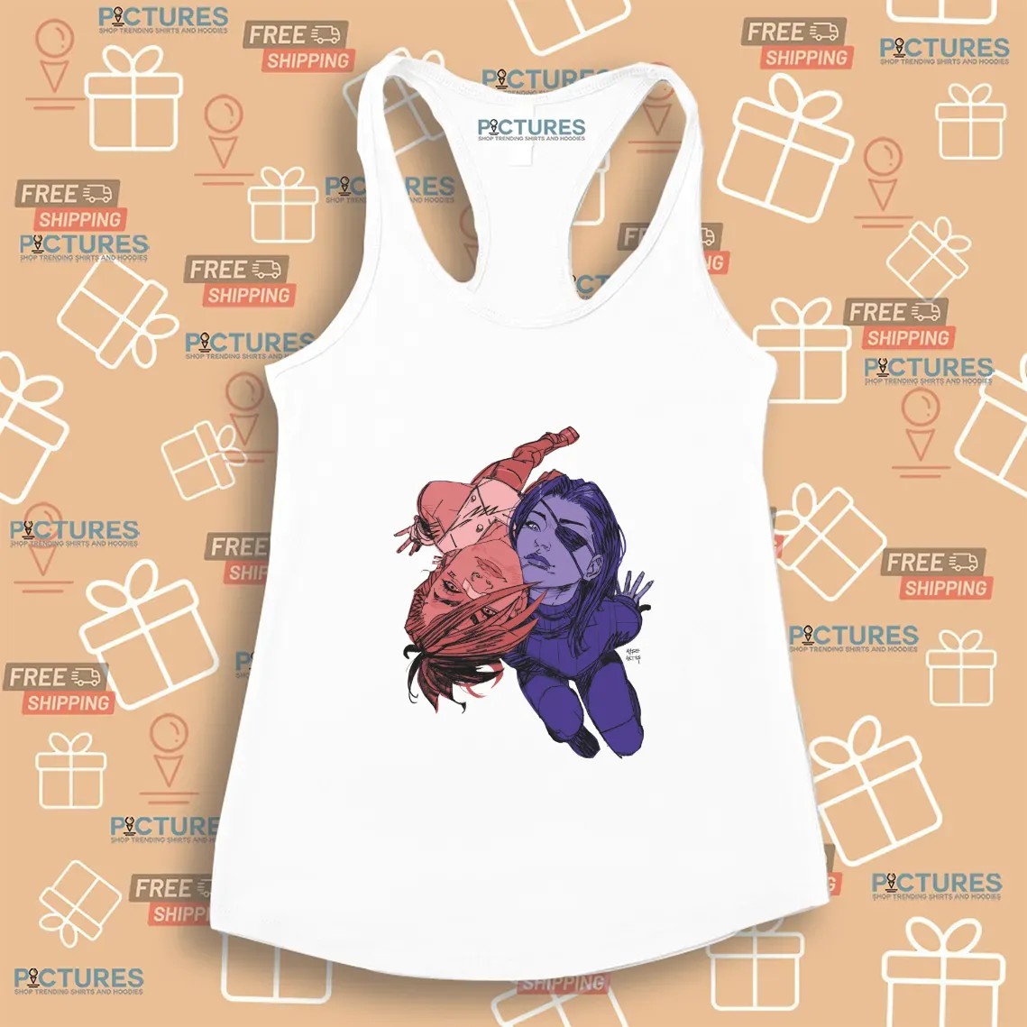 Vi And Caitlyn Artwork Hexcore Nights T Shirt