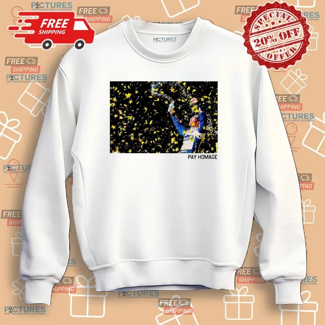 Victory Celebration Jimmie Johnson Pay Homage Nascar Legend T Shirt