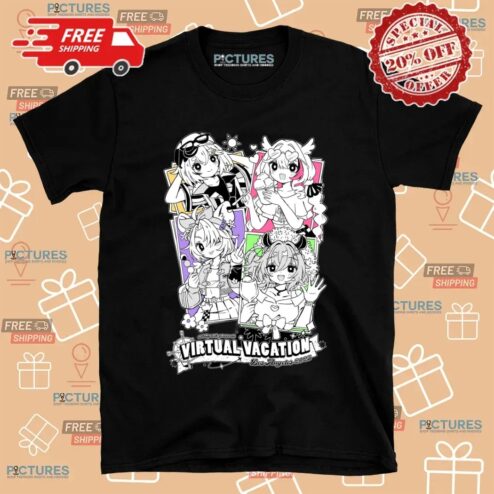 Virtual Vacation Los Angeles 2025 Vtuber T Shirt