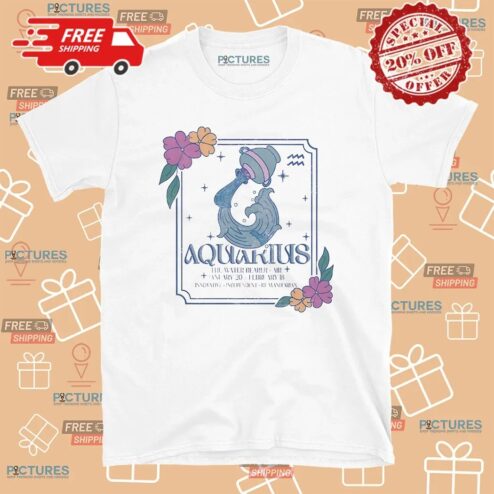 Water Bearer Astrology Aquarius Zodiac Sign T Shirt
