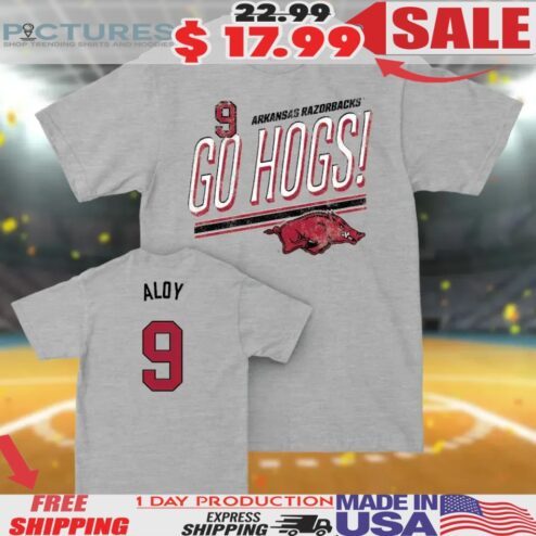 Wehiwa Aloy Arkansas Razorbacks Baseball Go Hogs T Shirt