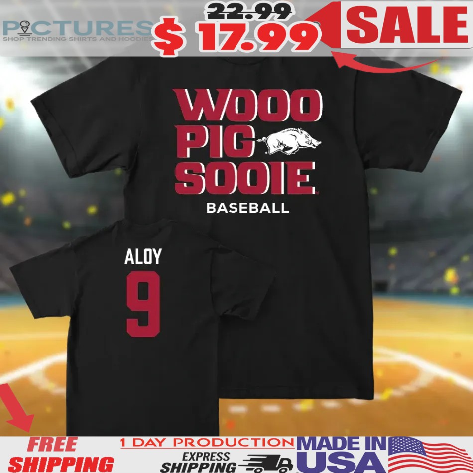Wehiwa Aloy Arkansas Razorbacks Woo Pig Sooie Baseball T Shirt