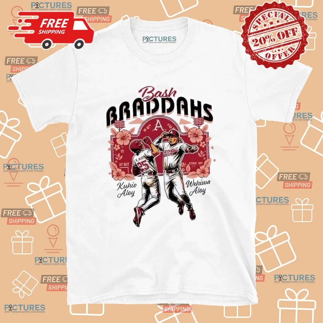 Wehiwa Aloy Wehiwa Aloy Arkansas Razorbacks Bash Braddahs Caricatures T Shirt
