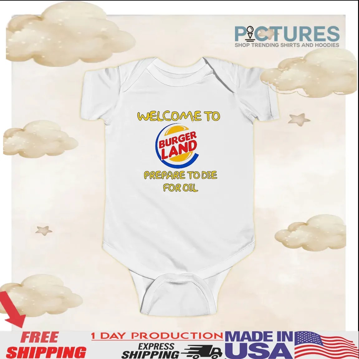 Welcome To Burger Land Prepare To Die For Oil T Shirt