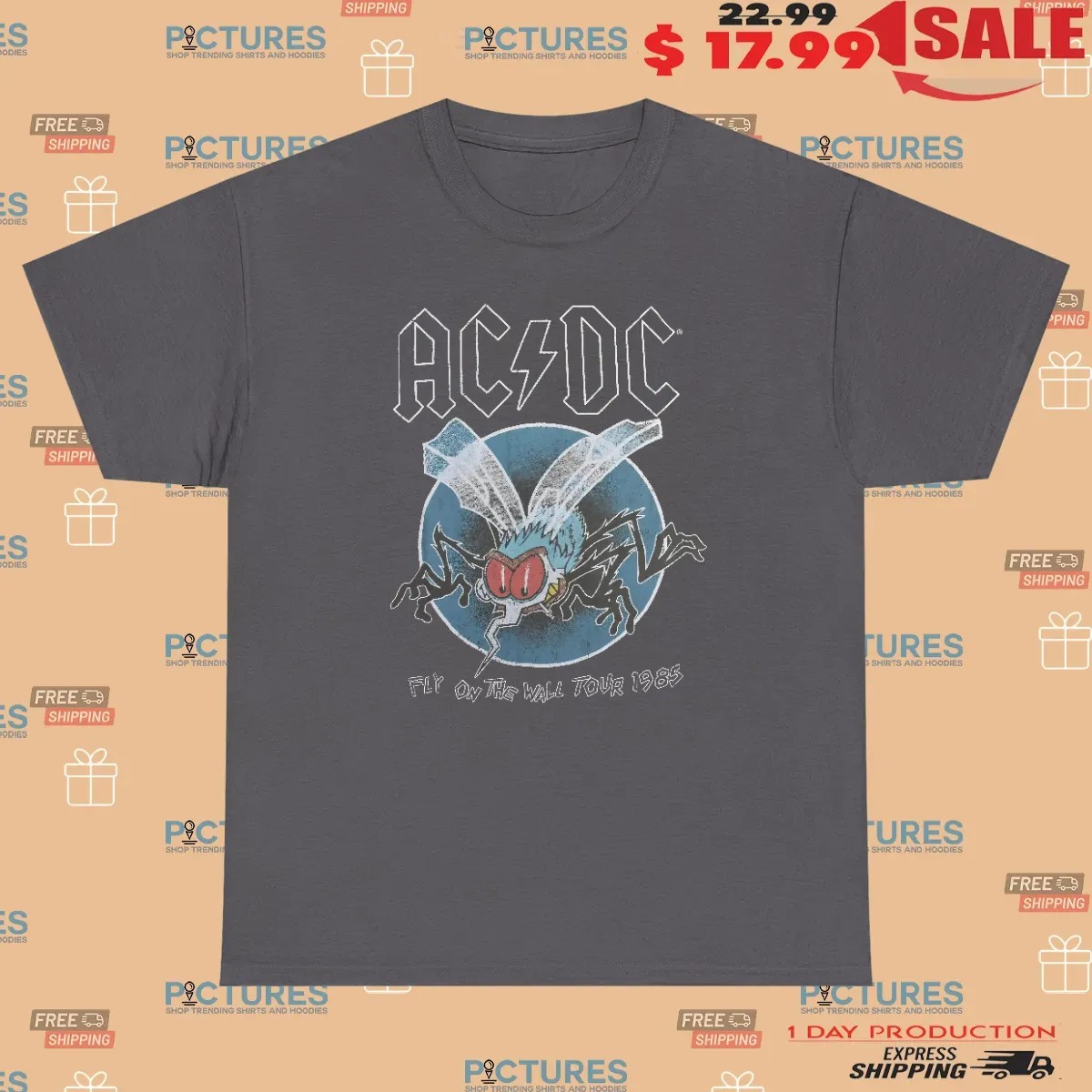 William Zabka Wearing Acdc Fly On The Wall Tour 1985 T Shirt