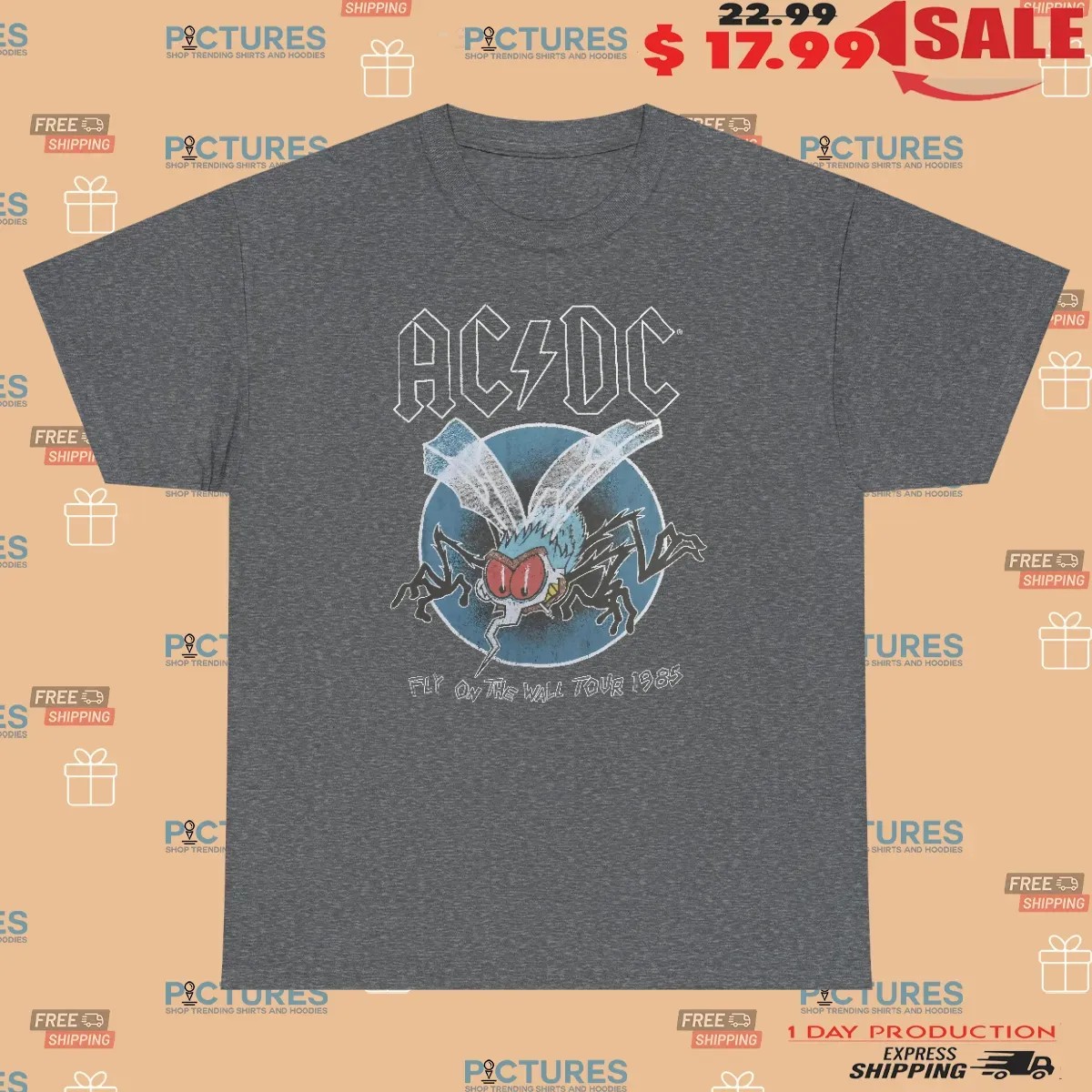 William Zabka Wearing Acdc Fly On The Wall Tour 1985 T Shirt