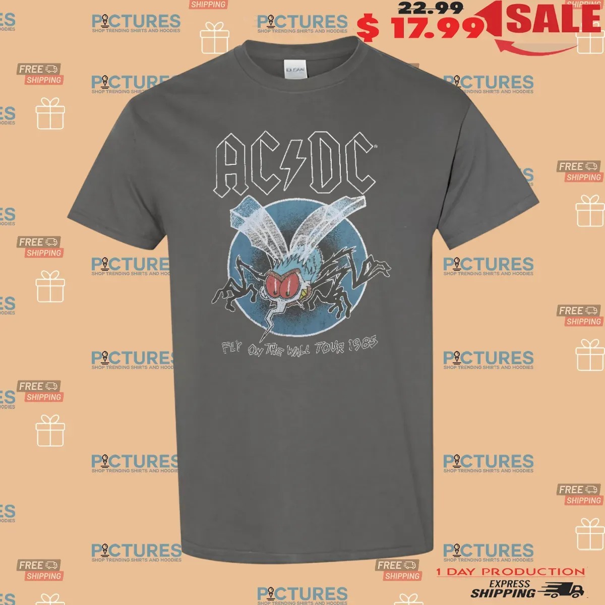 William Zabka Wearing Acdc Fly On The Wall Tour 1985 T Shirt