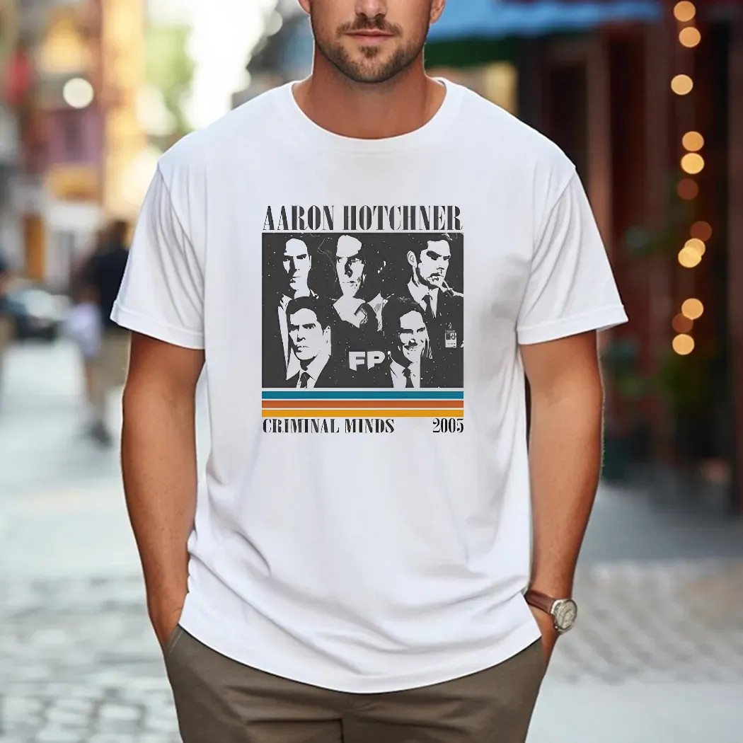 Aaron Hotch Criminal Minds FBI Cast Vintage TV Show T Shirt