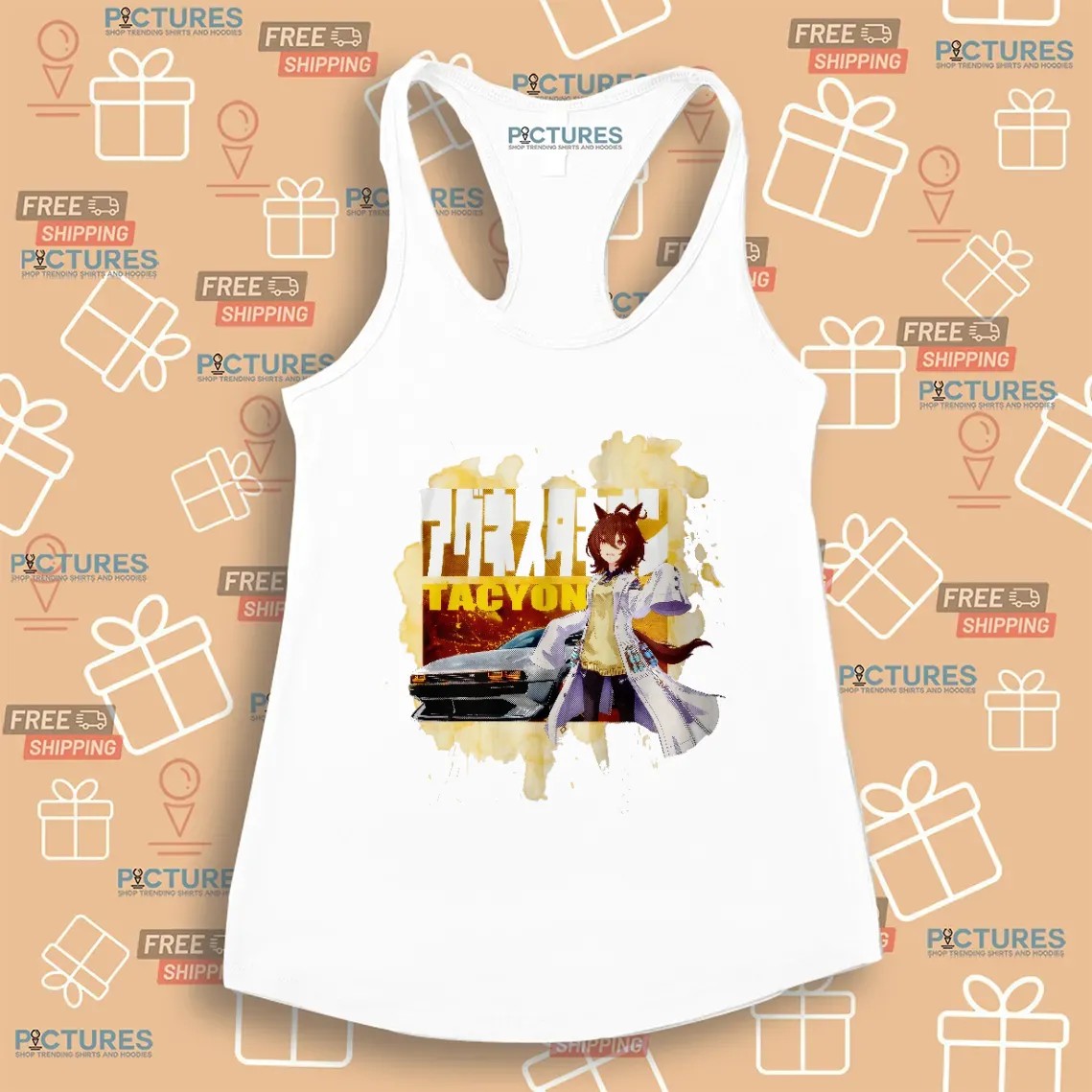 Agnes Tachyon Umamusume Pretty Derby Hyundai N Vision 74 Anime T Shirt