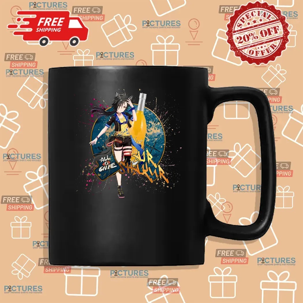 Air Shakur Uma Musume Pretty Derby Alizé Gold Drink Anime Mashup T Shirt