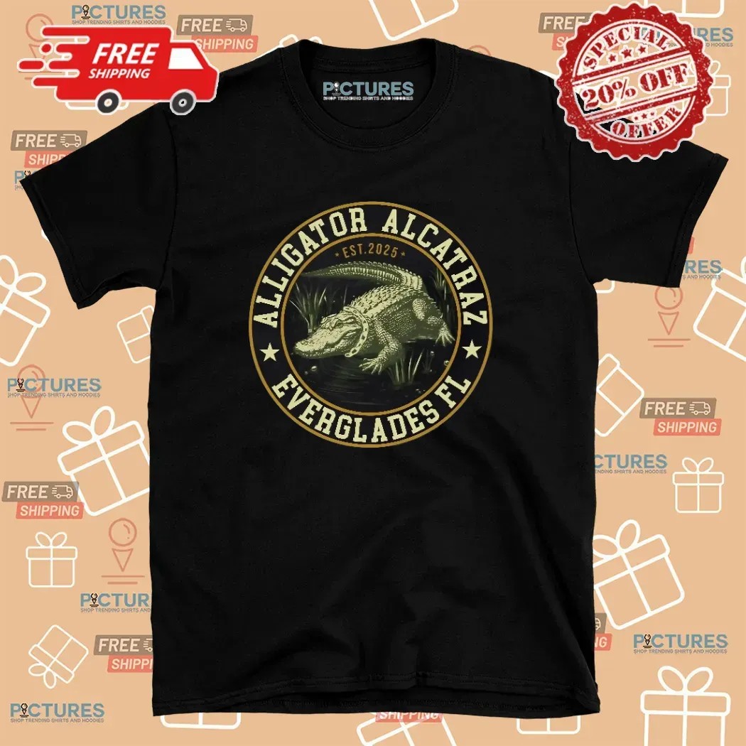 Alligator Alcatraz Everglades Florida Est 2025 T Shirt