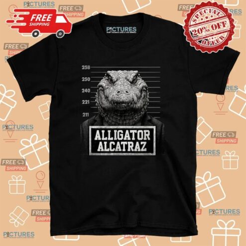 Alligator Alcatraz Florida Everglades Parody Mugshot T Shirt