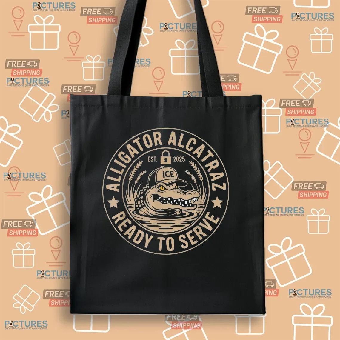 Alligator Alcatraz Ready To Serve Prison Guard Ice T Shirt