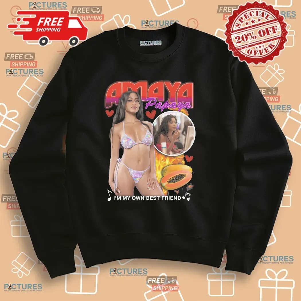 Amaya Papaya I'm My Own Best Friend Vintage Bootleg T Shirt