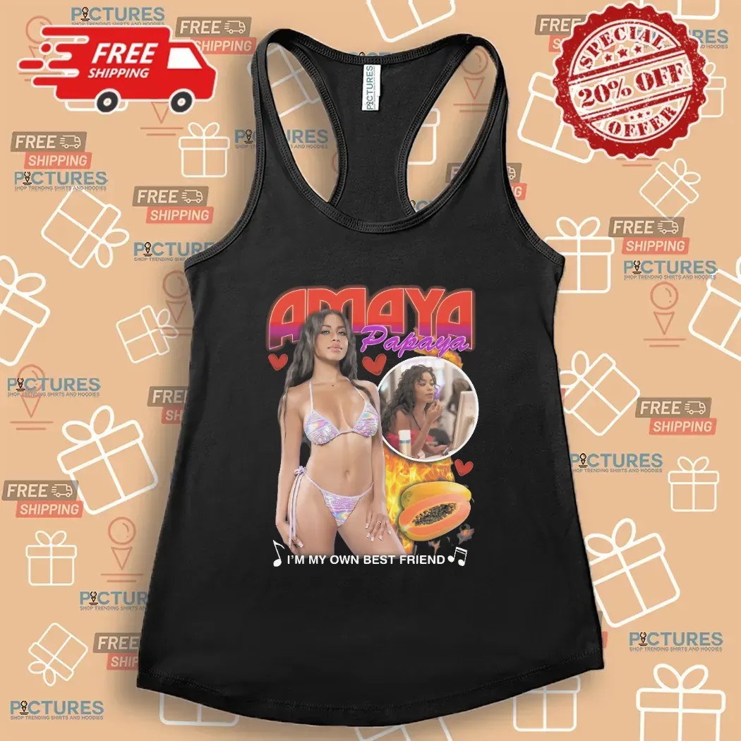 Amaya Papaya I'm My Own Best Friend Vintage Bootleg T Shirt