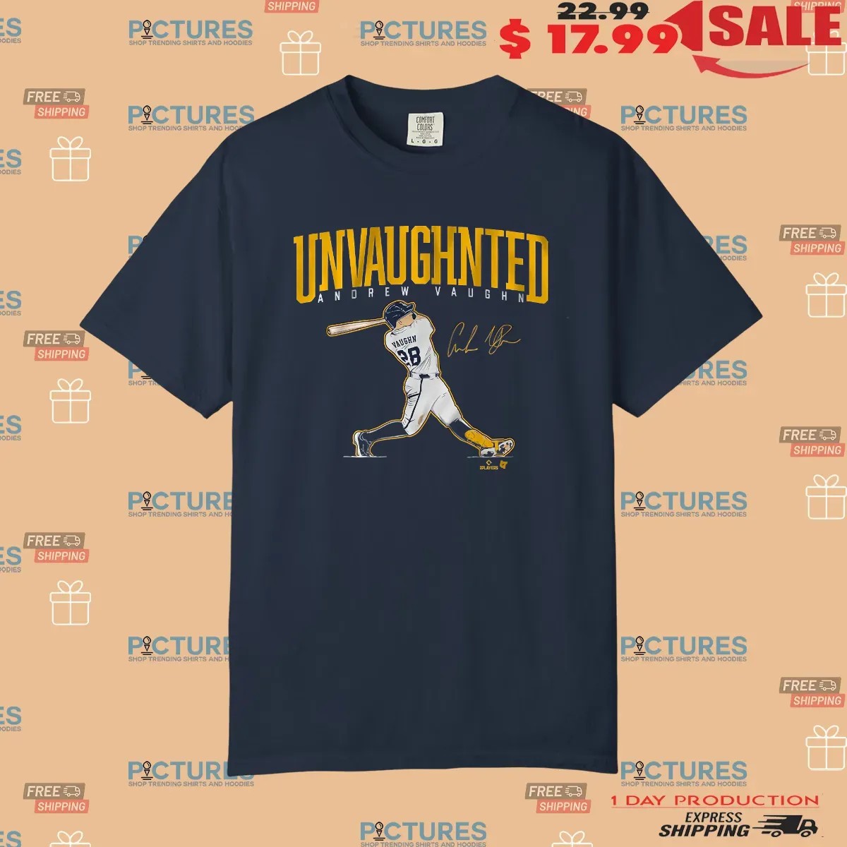 Andrew Vaughn Milwaukee Brewers UnVaughnted Signature T Shirt