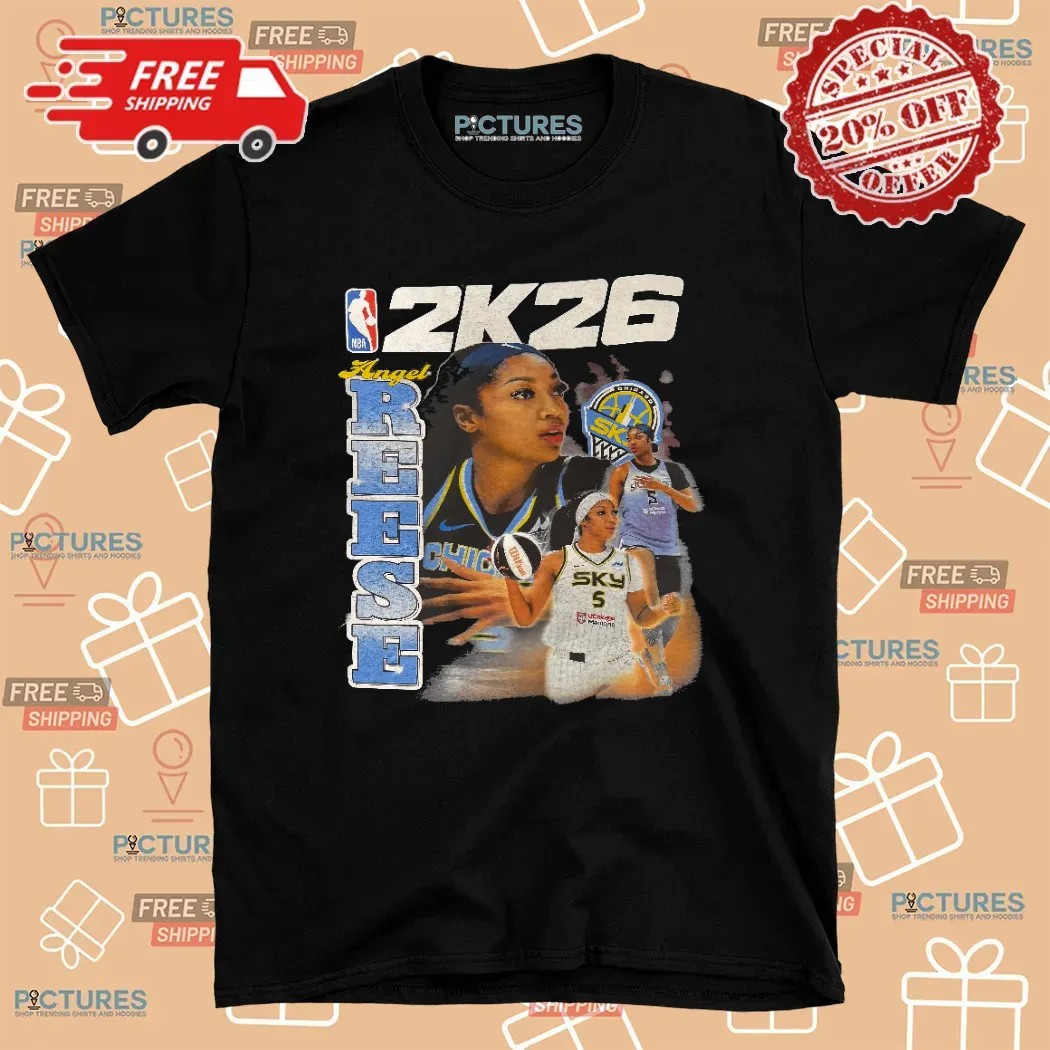 Angel Reese 2K26 Chicago Sky WNBA Basketball Cover T Shirt