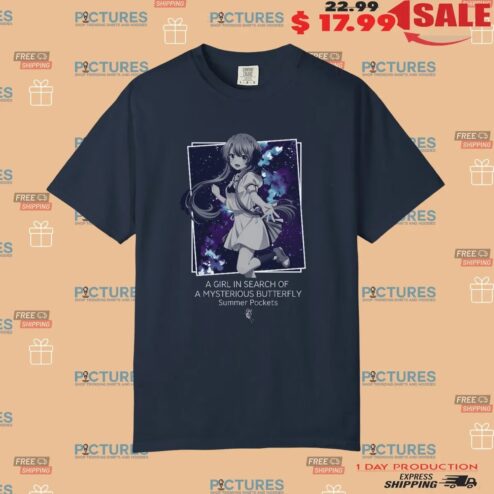 Ao Sorakado A Girl In Search Of A Mysterious Butterfly Summer Pocket Anime T Shirt