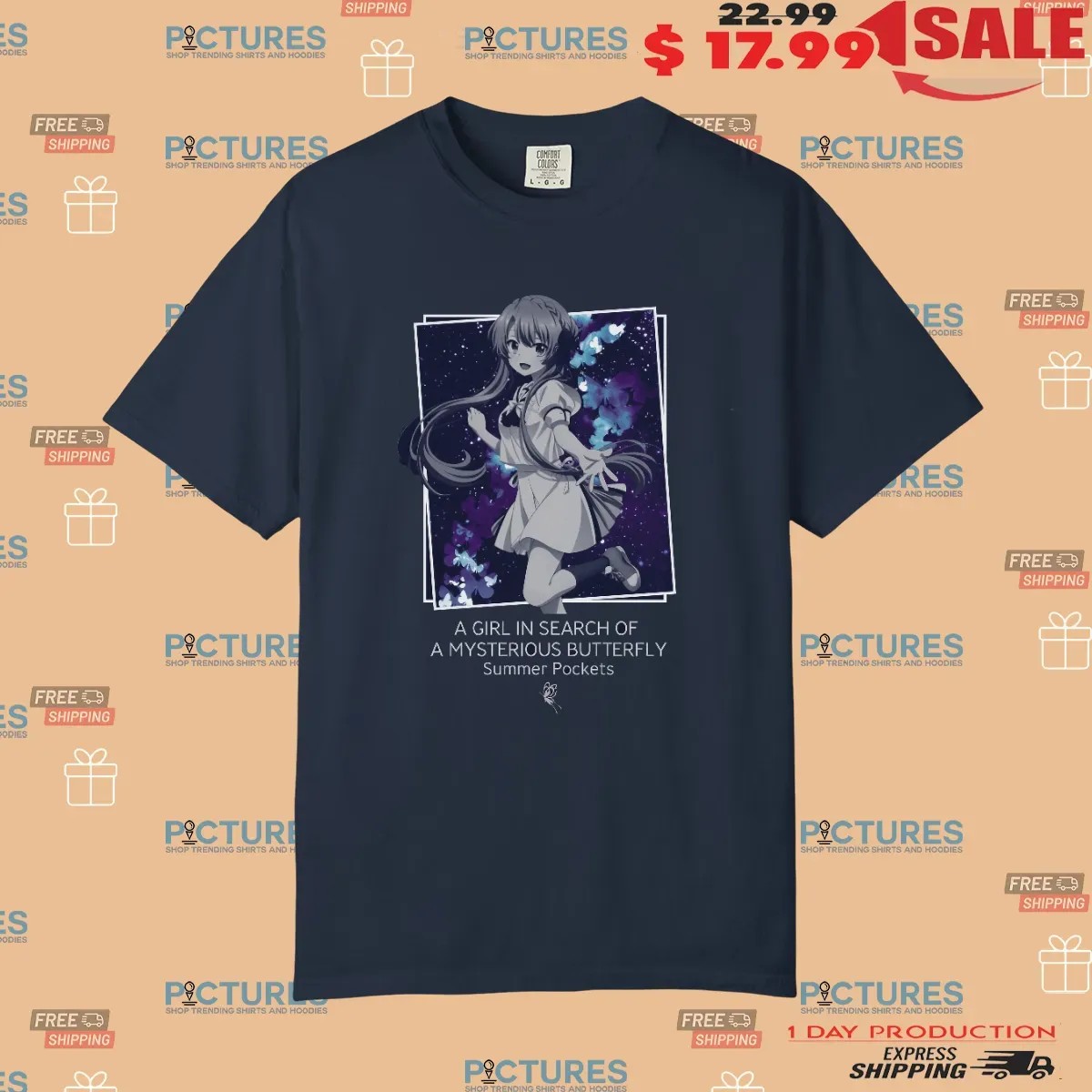 Ao Sorakado A Girl In Search Of A Mysterious Butterfly Summer Pocket Anime T Shirt