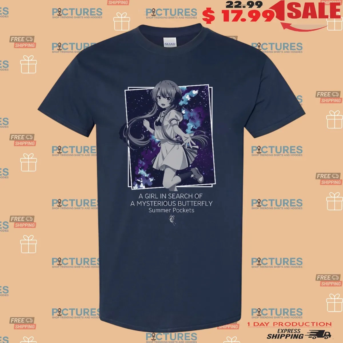 Ao Sorakado A Girl In Search Of A Mysterious Butterfly Summer Pocket Anime T Shirt