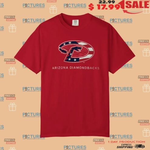 Arizona Diamondbacks Baseball Vintage Logo Red T Shirt