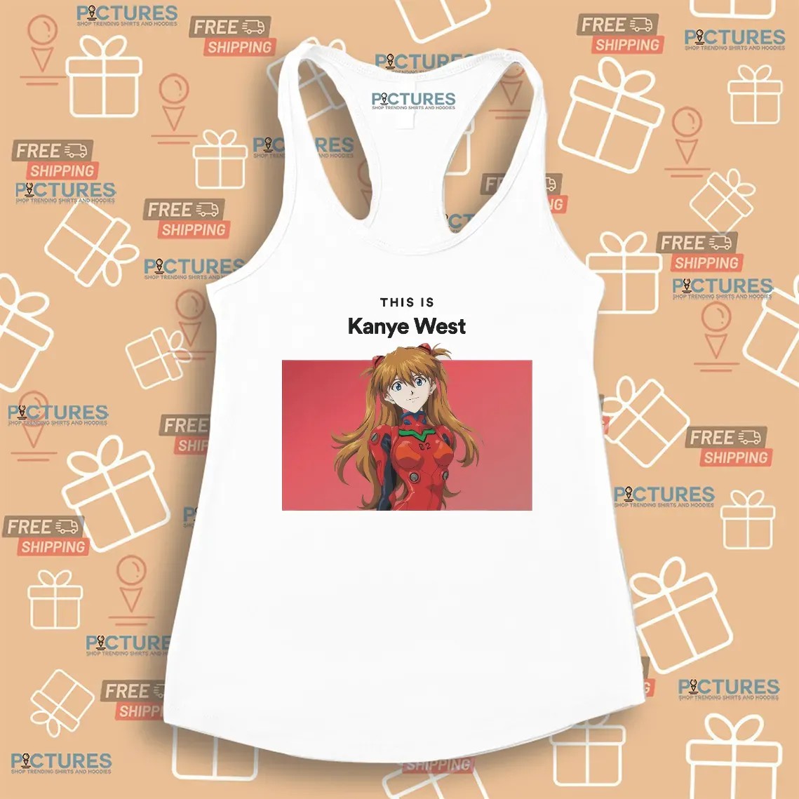 Asuka Langley This Is Kanye West Neon Genesis Evangelion Meme T Shirt