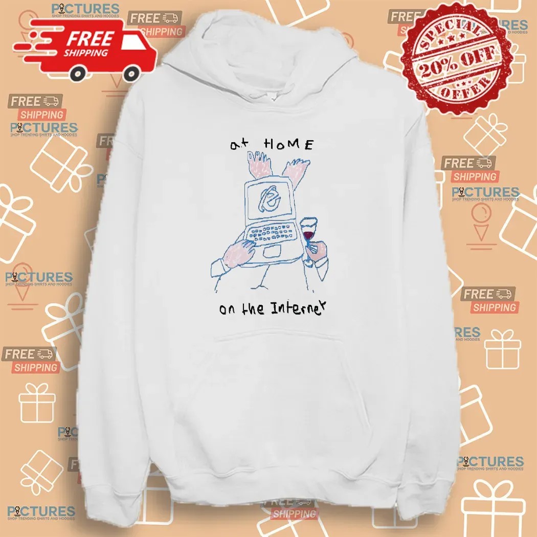 At Home On The Internet Laptop And Wine Meme T Shirt At Home On The Internet Laptop And Wine Meme T Shirt