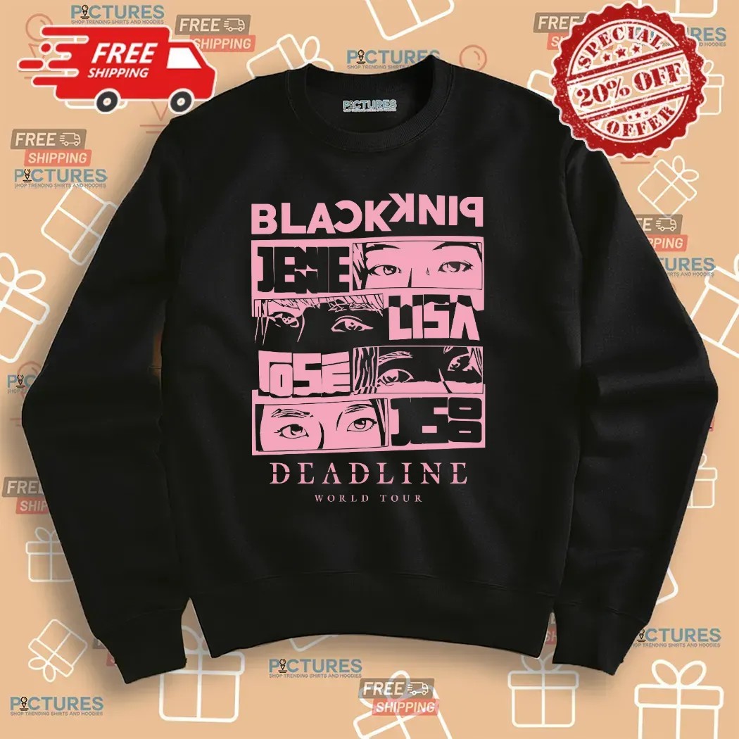 BLACKPINK 2025 Deadline World Tour Jennie Lisa Rosé Jisoo Eye Art Kpop T Shirt