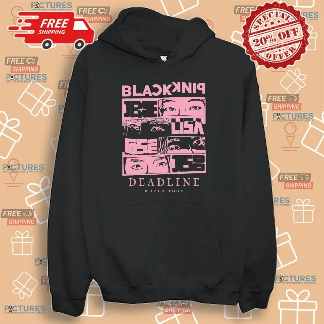 BLACKPINK 2025 Deadline World Tour Jennie Lisa Rosé Jisoo Eye Art Kpop T Shirt