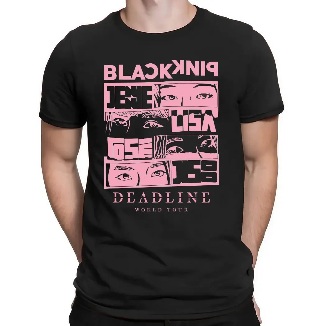 BLACKPINK 2025 Deadline World Tour Jennie Lisa Rosé Jisoo Eye Art Kpop T Shirt