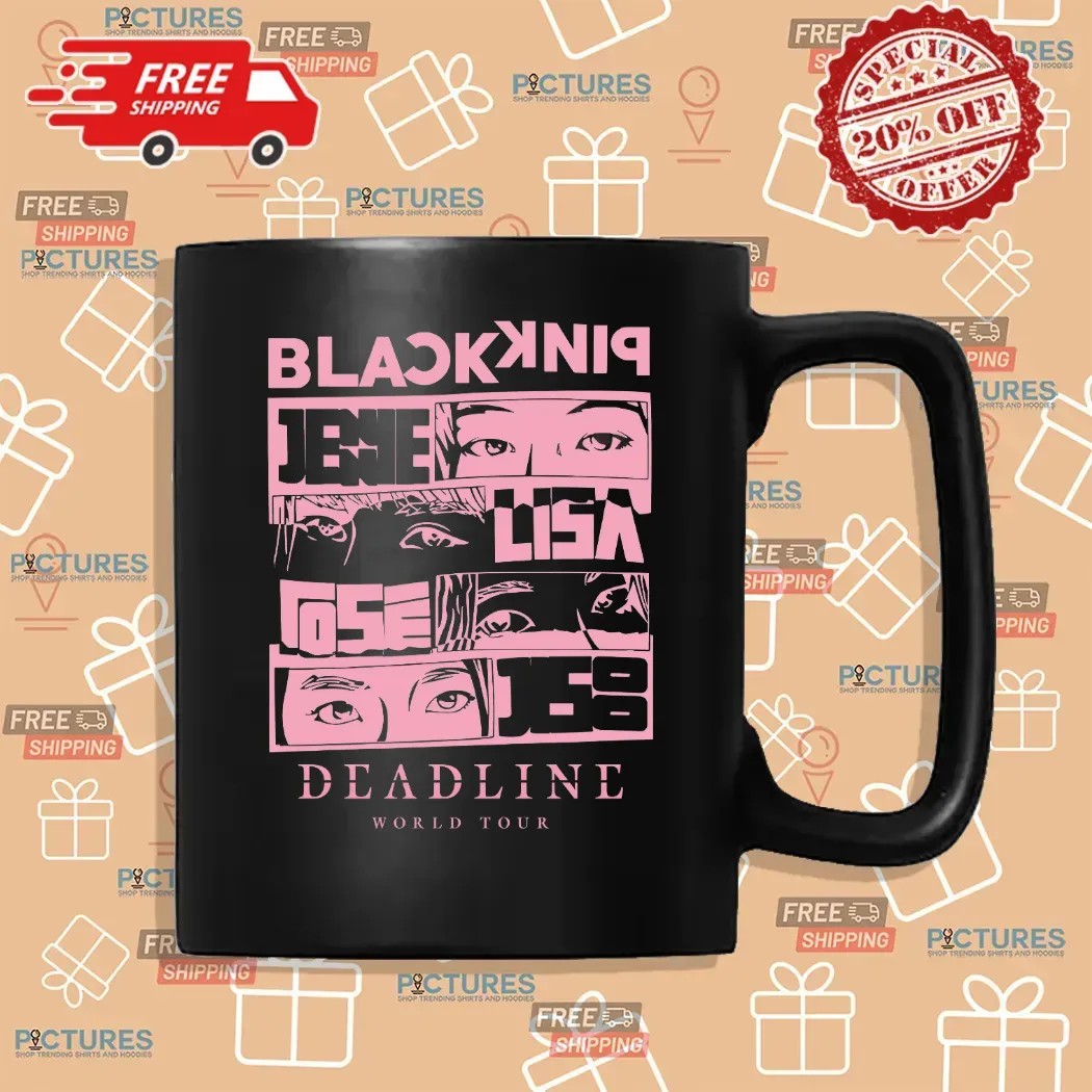BLACKPINK 2025 Deadline World Tour Jennie Lisa Rosé Jisoo Eye Art Kpop T Shirt