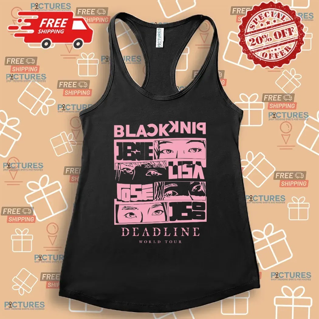 BLACKPINK 2025 Deadline World Tour Jennie Lisa Rosé Jisoo Eye Art Kpop T Shirt