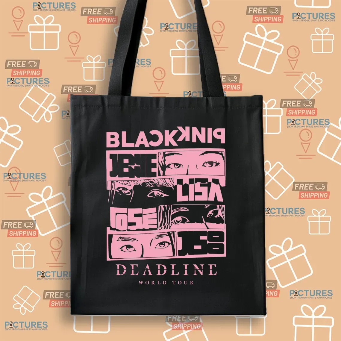 BLACKPINK 2025 Deadline World Tour Jennie Lisa Rosé Jisoo Eye Art Kpop T Shirt