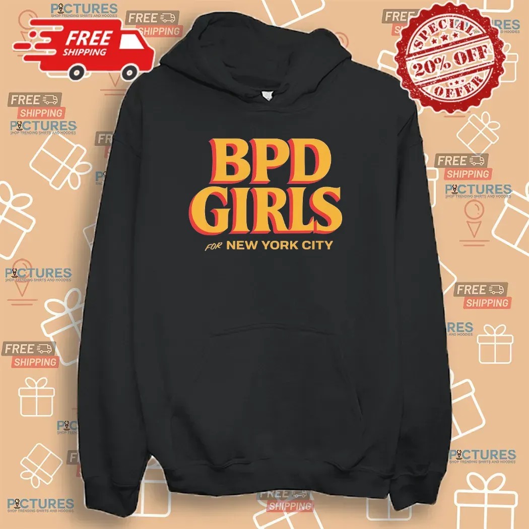 BPD Girls For New York City Bold Vintage Typography T Shirt