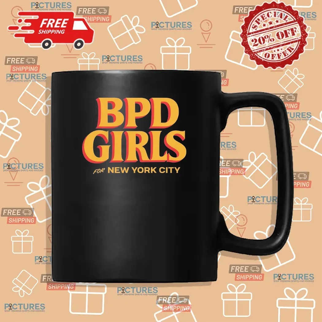 BPD Girls For New York City Bold Vintage Typography T Shirt