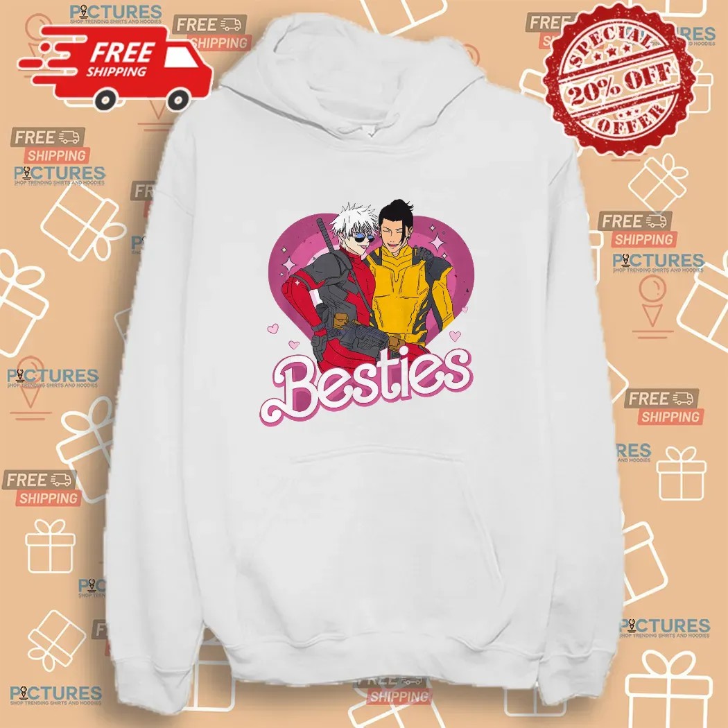 Bestie Gojo Geto Superhero Deadpool Wolverine T Shirt Bestie Gojo Geto Superhero Deadpool Wolverine T Shirt