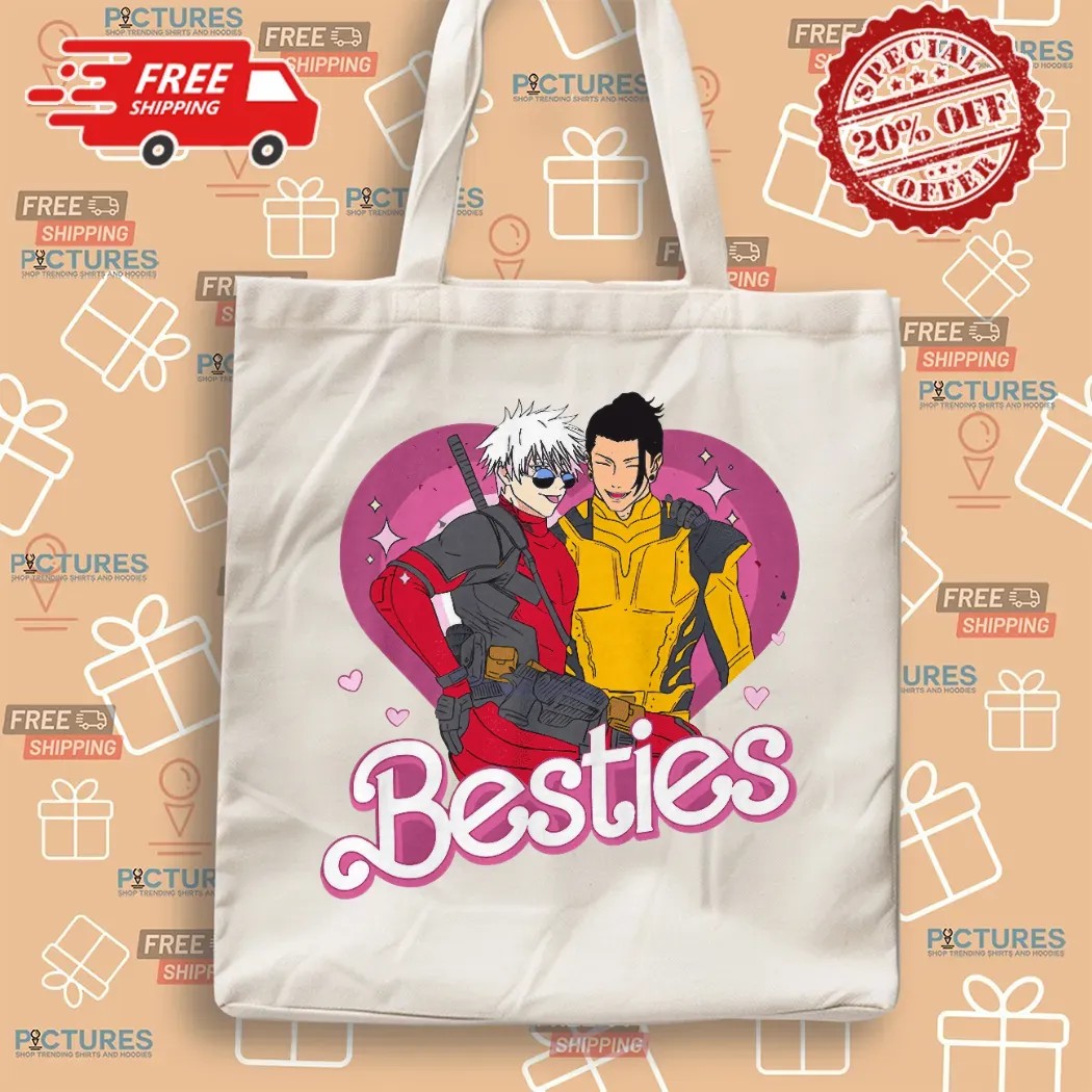 Bestie Gojo Geto Superhero Deadpool Wolverine T Shirt Bestie Gojo Geto Superhero Deadpool Wolverine T Shirt