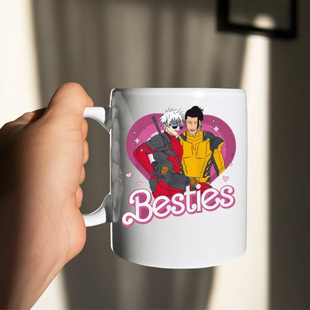 Bestie Gojo Geto Superhero Deadpool Wolverine T Shirt Bestie Gojo Geto Superhero Deadpool Wolverine T Shirt