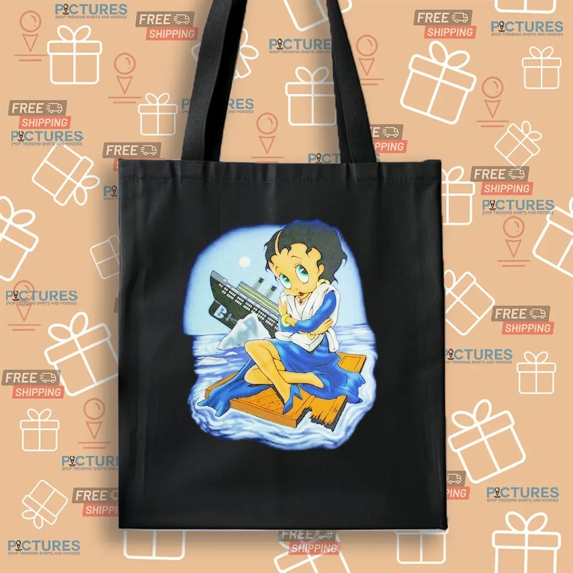 Betty Boop Titanic 1998 Vintage T Shirt