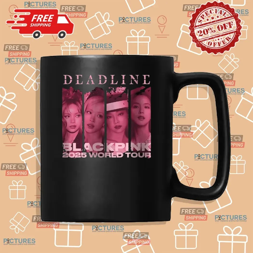 BlackPink Deadline Tour Jennie Jisoo Rose Lisa World Tour Merch T Shirt