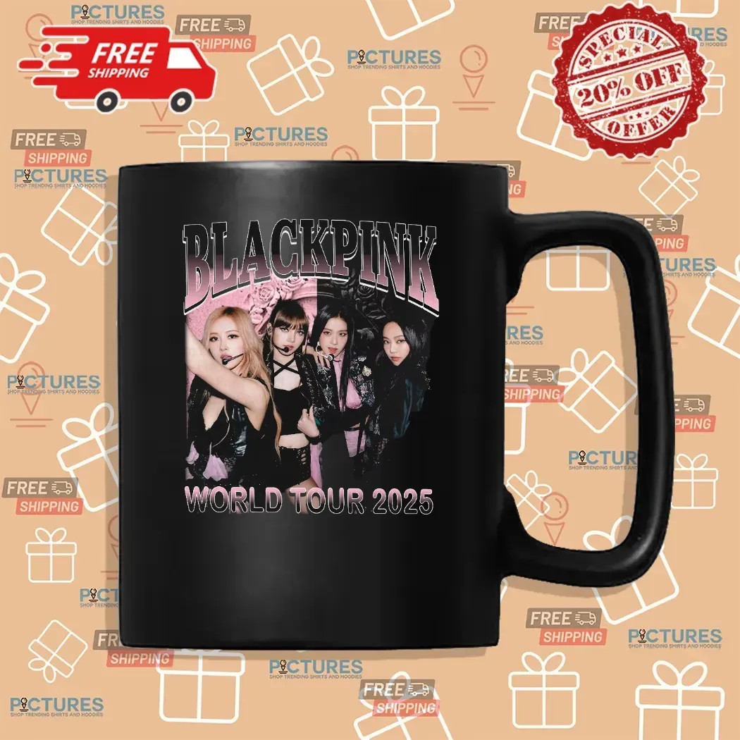 Black Pink World Tour 2025 Concert Jisoo Jennie Lisa Rose Blink Bootleg T Shirt