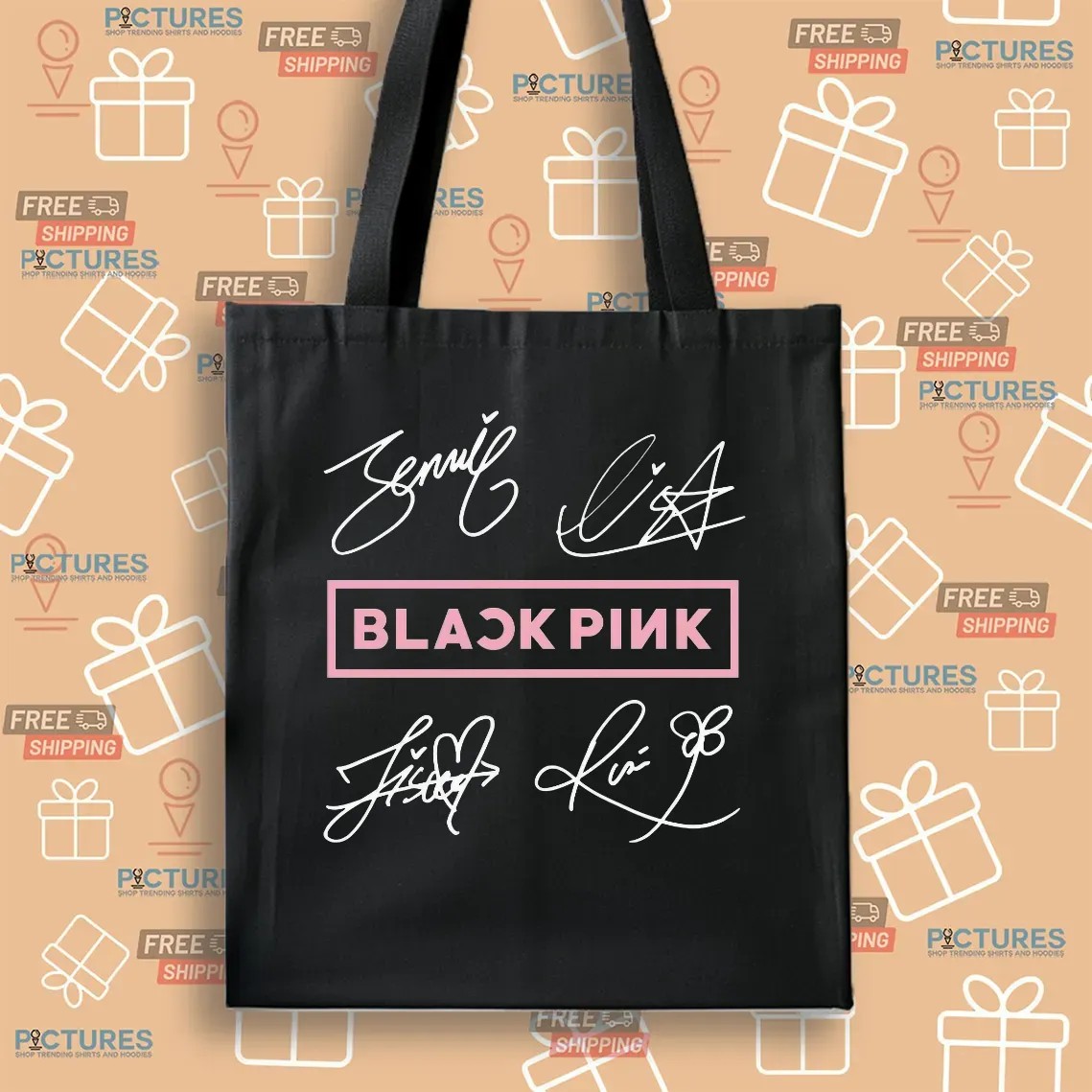 Black Pink World Tour 2025 Jisoo Jennie Lisa Rose Blink Signatures Concert T Shirt