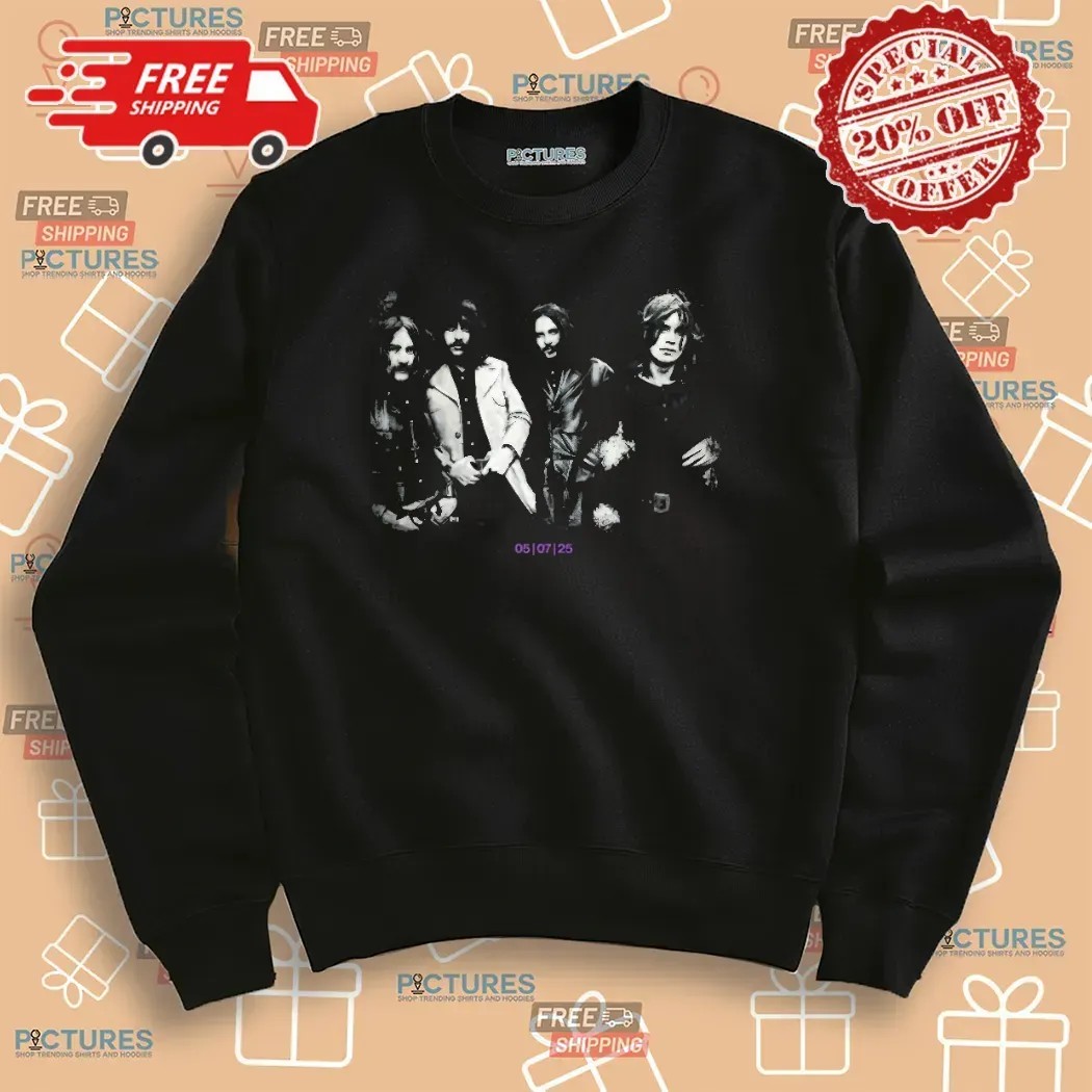 Black Sabbath Band Photo The Final Show 5 July Event T Shirt